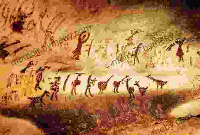 A Cave Painting Depicting Early Humans Communicating Through Gestures The Language Game: How Improvisation Created Language And Changed The World