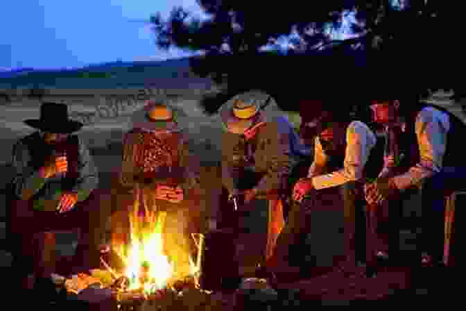 A Group Of Cowboys And Adventurers Gathered Around A Campfire Under The Starry Night Sky The Cattle King (A R Classics)