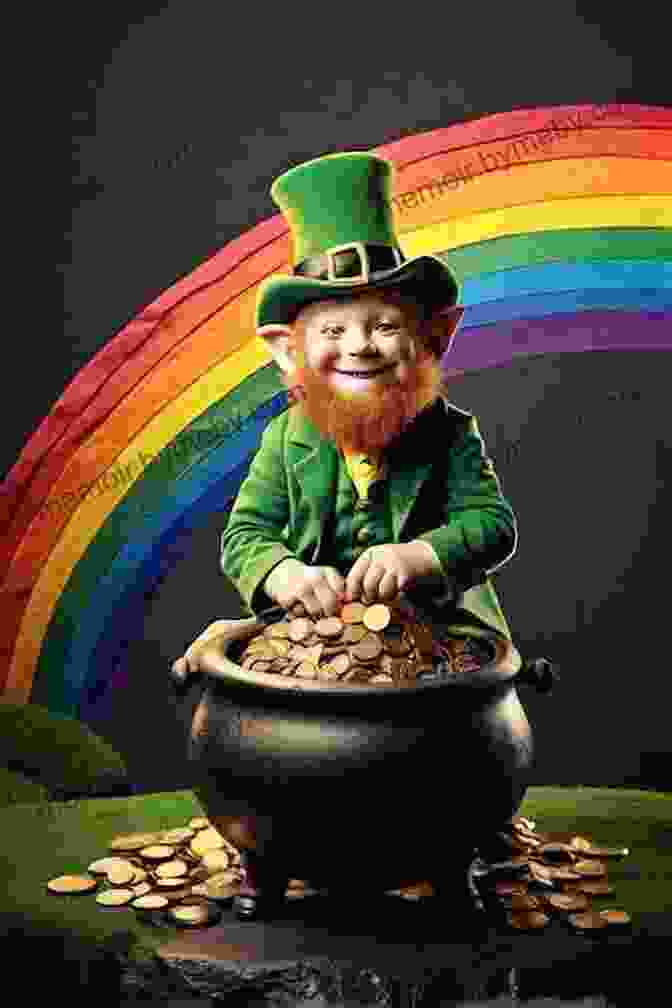 A Leprechaun Gleefully Sits Atop A Golden Pot Of Coins, His Mischievous Grin Hinting At Hidden Treasures. The Story Of The Leprechaun