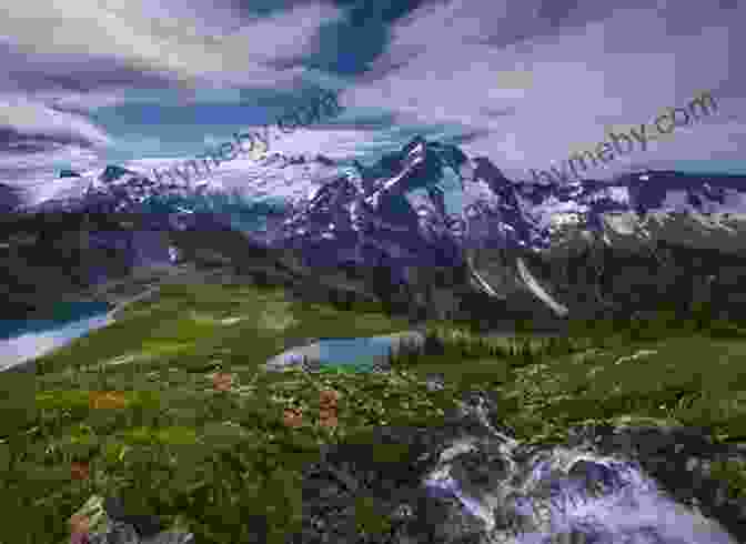 A Stunning Panoramic View Of The North Cascades Mountains, With Towering Peaks, Lush Forests, And Sparkling Lakes. Challenge Of The North Cascades