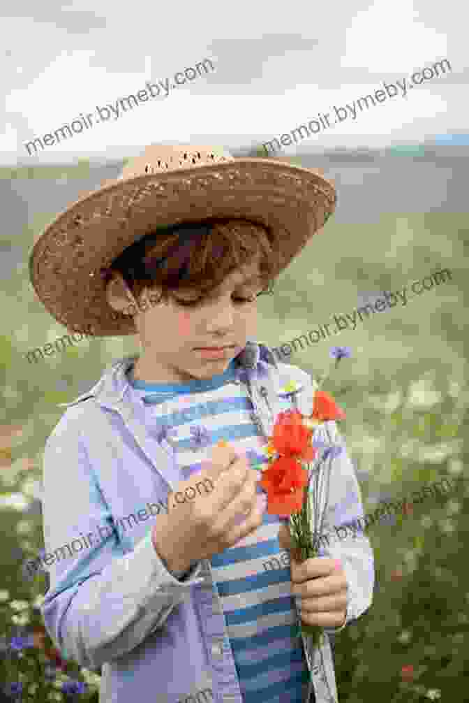 A Young Boy, Wilderlore, Standing In A Field Of Wildflowers, With A Staff In His Hand And A Look Of Wonder On His Face. The Accidental Apprentice (Wilderlore 1)