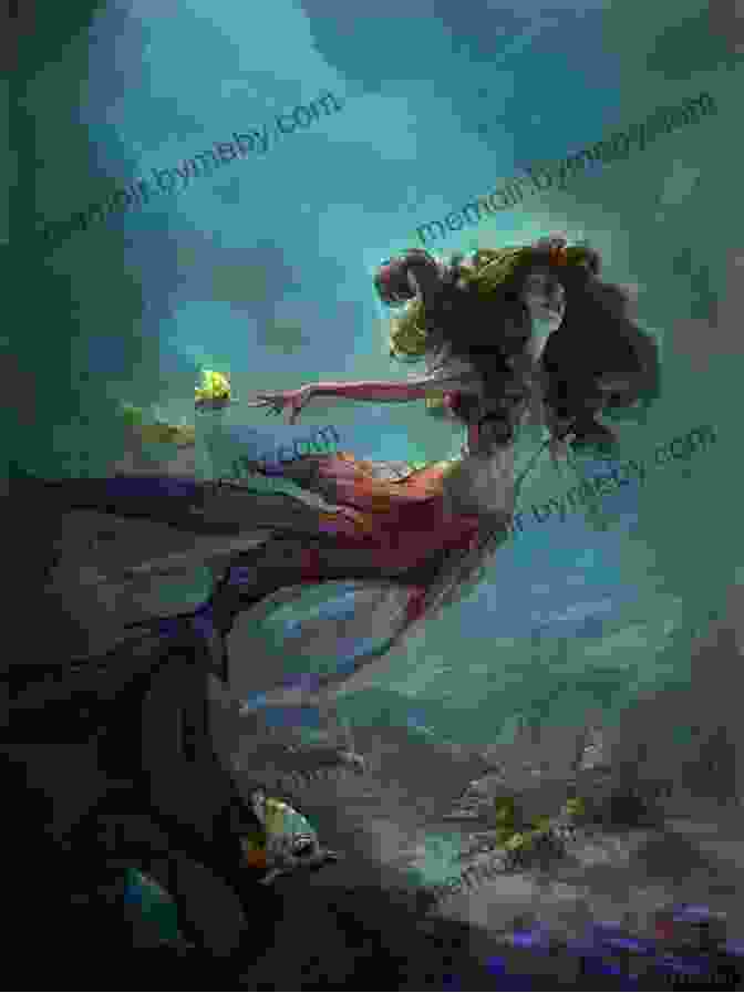 An Ethereal Painting Of A Mermaid Swimming Amidst Shimmering Waters All About Mermaids Izzy Quinn