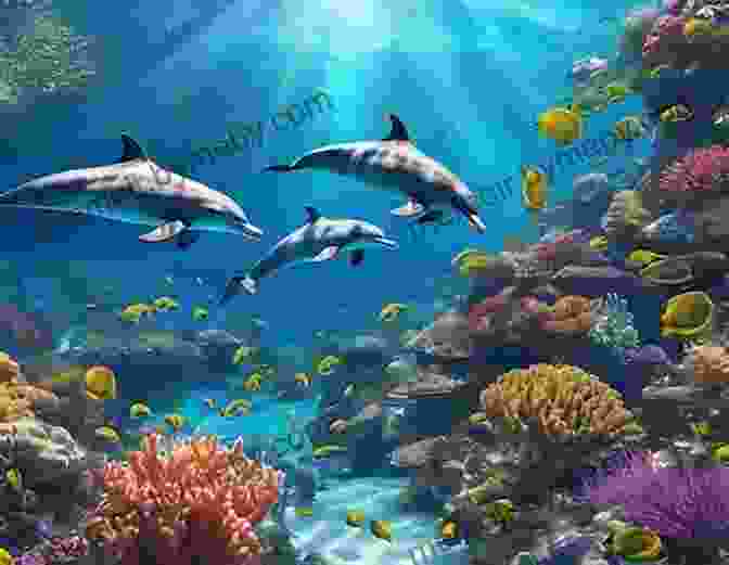 Andrea And Emma Swimming Alongside A Playful Dolphin In A Vibrant Coral Reef. LEGO Friends: Dolphin Rescue (Chapter #5)