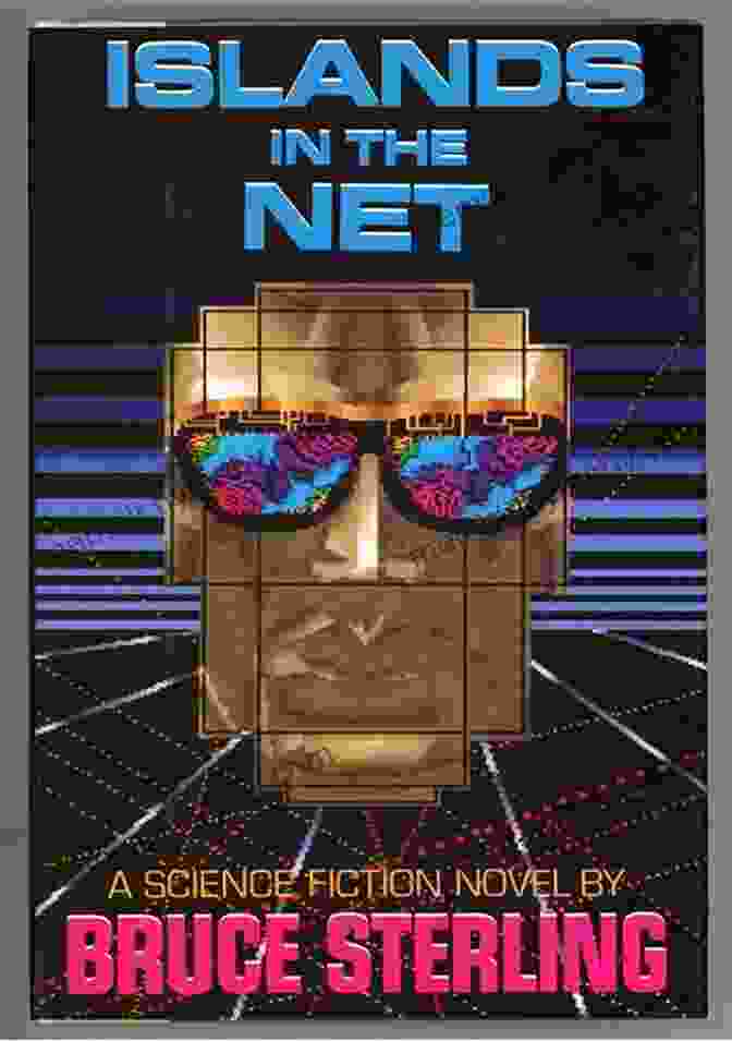 Book Cover Of Islands In The Net By Bruce Sterling, Depicting Shadowy Figures In A Futuristic Cityscape Islands In The Net Bruce Sterling