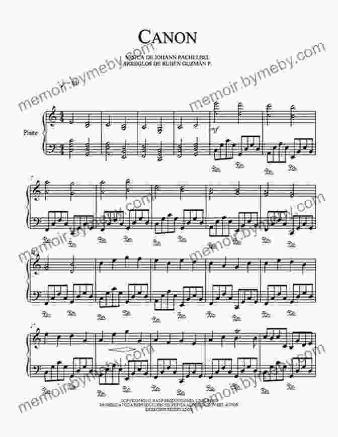 Canon In D Sheet Music For Piano Accompaniment In Bb Major Canon In D Johann Pachelbel * Piano Accompaniment * Bb Major * Easy Sheet Music: Beautiful Classical Song For A Clarinetist Trumpeter Trombonist And Other Musicians * Wedding Ceremony