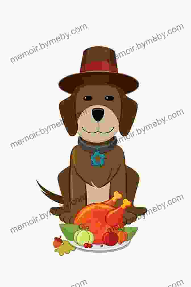 Colorful Illustration Of Biscuit The Puppy Wearing A Thanksgiving Hat, Surrounded By Autumn Leaves And Pumpkins Biscuit Is Thankful Alyssa Satin Capucilli