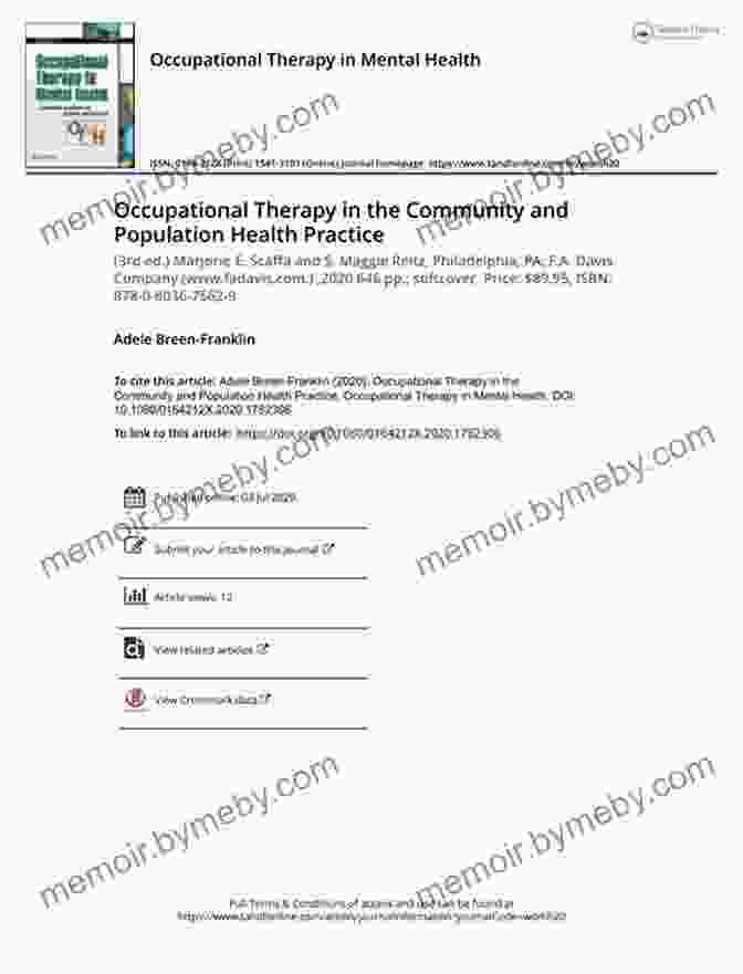 Cover Of Occupational Therapy In Community And Population Health Practice Occupational Therapy In Community And Population Health Practice