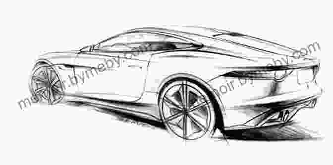 Drawing Of A Sleek Supercar With Brush Strokes And Pencil Outlines How To Draw Super Cars With Step By Step Illustrations: Master The Art Of Drawing 3D Super Cars Like Bugatti Lamborghini McLaren Dodge Ford Chevrolet (Draw With Amber 10)