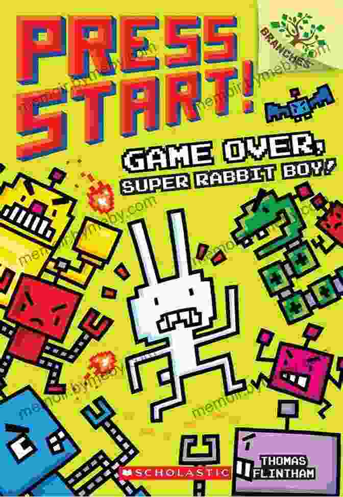 Game Over Super Rabbit Boy Branches Press Start Book Cover Featuring A Rabbit Boy Character Holding A Controller And A Carrot Game Over Super Rabbit Boy A Branches (Press Start #1)