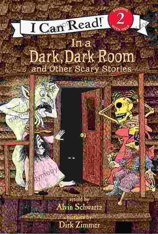 In Dark Dark Rooms And Other Scary Stories Book Cover With A Silhouette Of A Woman Screaming In Terror In A Dark Dark Room And Other Scary Stories: Reillustrated Edition (I Can Read Level 2)