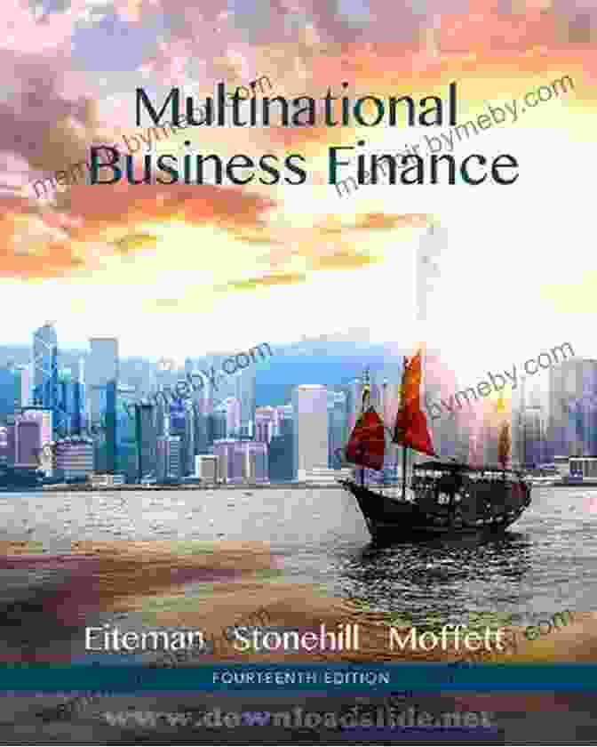 Multinational Business Finance Book Cover Featuring A World Map With Financial Graphs Superimposed Multinational Business Finance (2 Downloads) (Pearson In Finance)