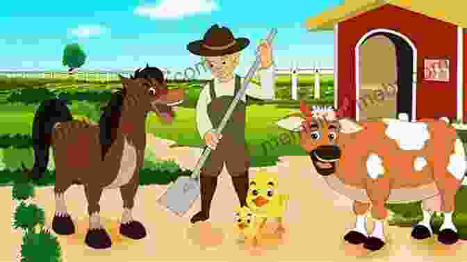 Old Macdonald Sitting On A Fence, Surrounded By His Farm Animals Old MacDonald Had A Farm (Little Golden Book)