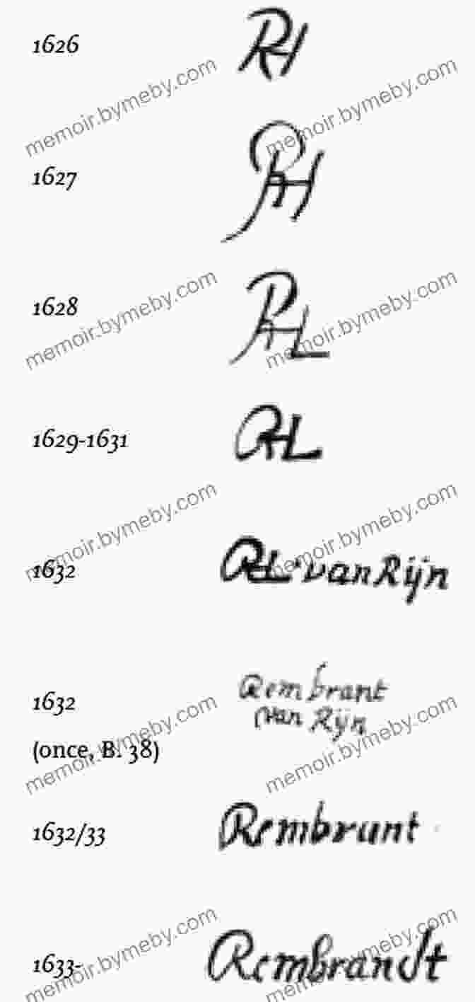 Rembrandt Van Rijn's Marks And Monograms Of Early English And Continental Engravers