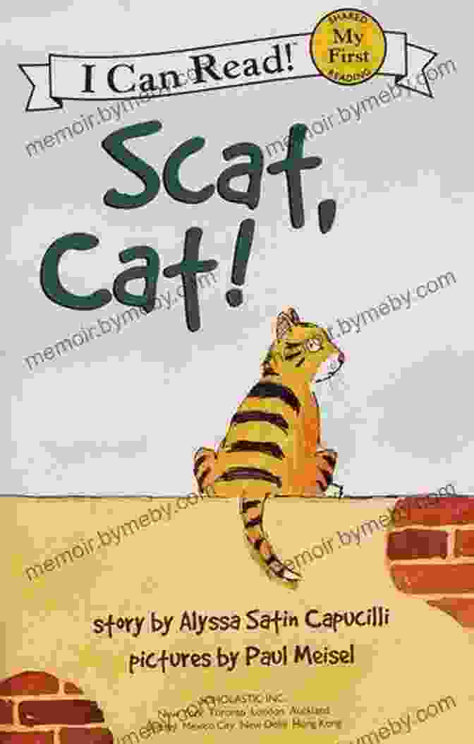 Scat Cat Book Cover Featuring A Playful Cat Reading A Book Scat Cat (My First I Can Read)