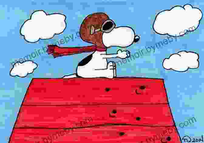 Snoopy In His Iconic World War I Flying Ace Costume, With A Red Scarf And Goggles The Many Faces Of Snoopy (Peanuts)