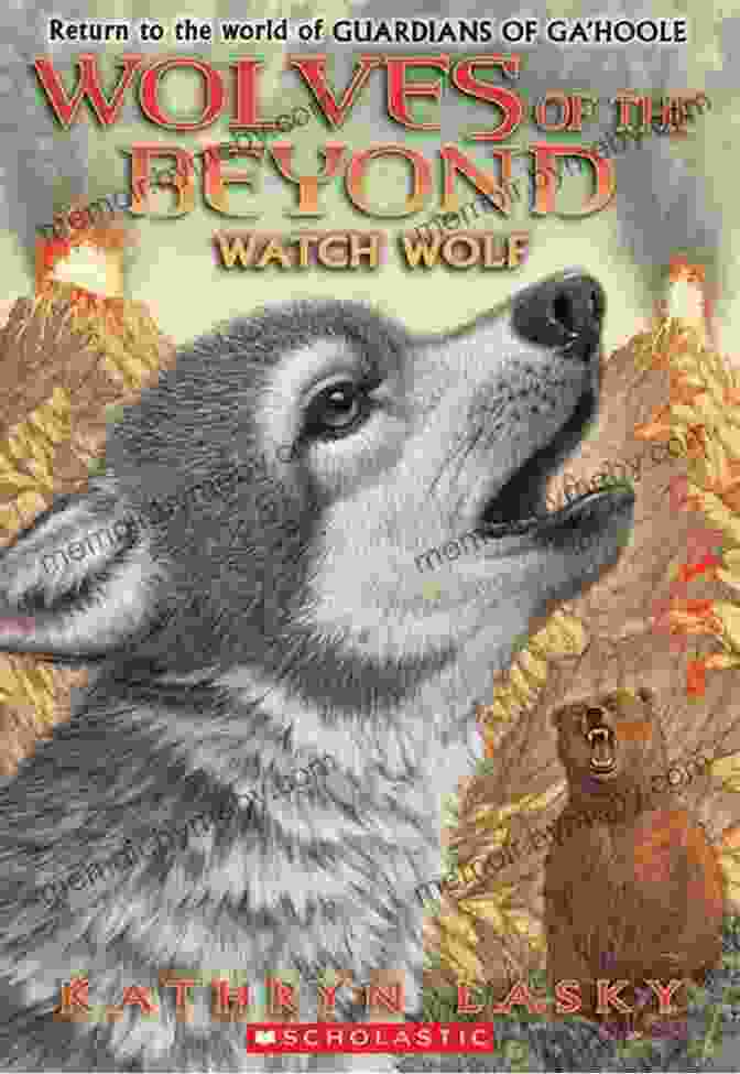 Wolves Of The Beyond: Spirit Wolf Book Cover Featuring A Majestic Wolf Howling Under The Northern Lights Wolves Of The Beyond #5: Spirit Wolf