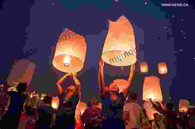 Young Chinese People Releasing Wish Lanterns Into The Sky Wish Lanterns: Young Lives In New China